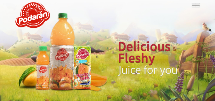 Podaran Foods website hero